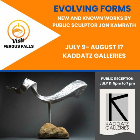 Evolving Forms – New & Known Works by Public Sculptor Jon Kamrath